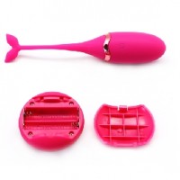 Remote Control Vibrating Egg, 10 Function, Rechargeable, Silicone, PINK